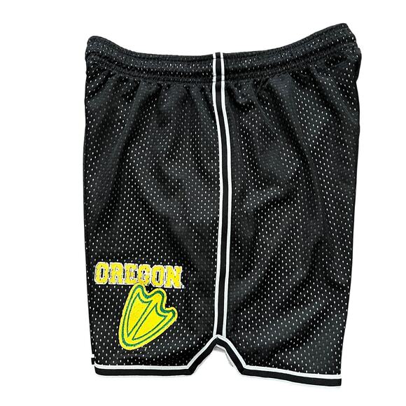 Oregon Ducks Black Mesh Unisex Basketball Gym Athletic Shorts‎ Size S Junior - Picture 6 of 8
